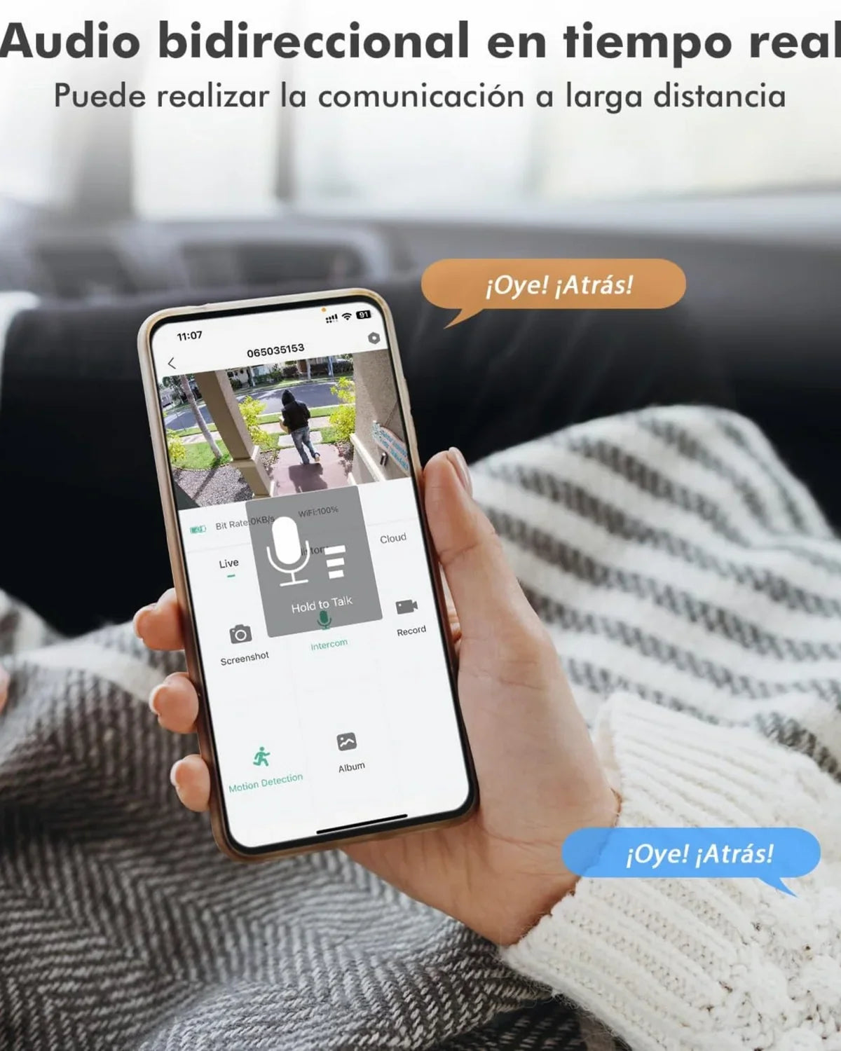 Cámara de Seguridad WiFi PTZ WhiteCam® | 360º Control con Celular